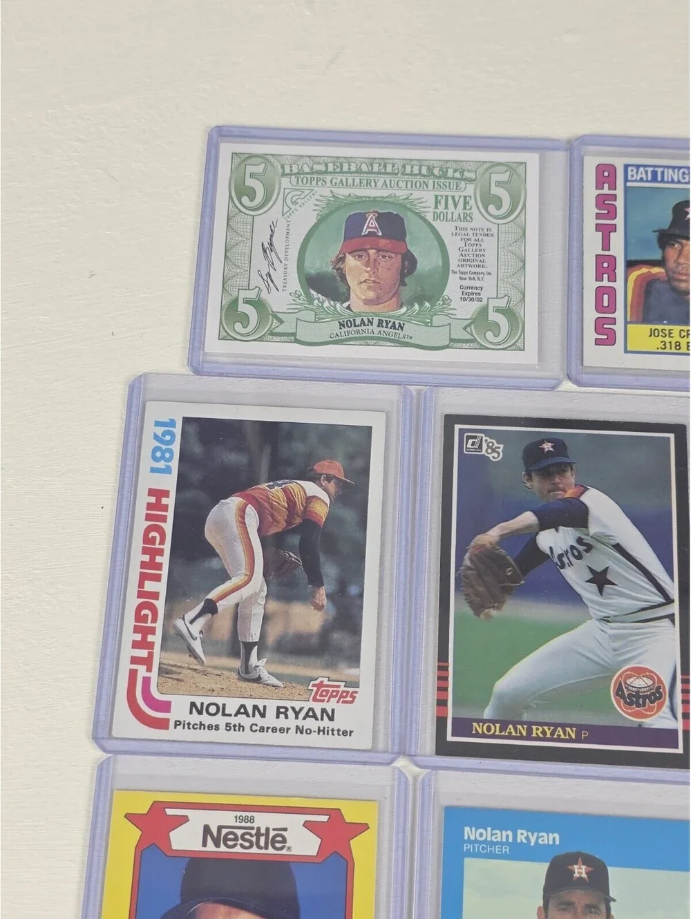 NOLAN RYAN Vintage Lot 26 Baseball Cards 1970s 1980s 1990s VG-NM